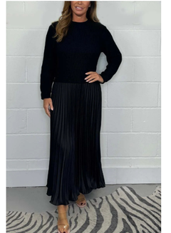 Alice Long Jumper with Pleated Skirt Dress (One Set)