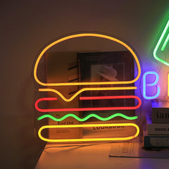 LED Creative Pendant Neon Light with Acrylic Backboard