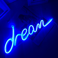 LED Creative Pendant Neon Light with Acrylic Backboard